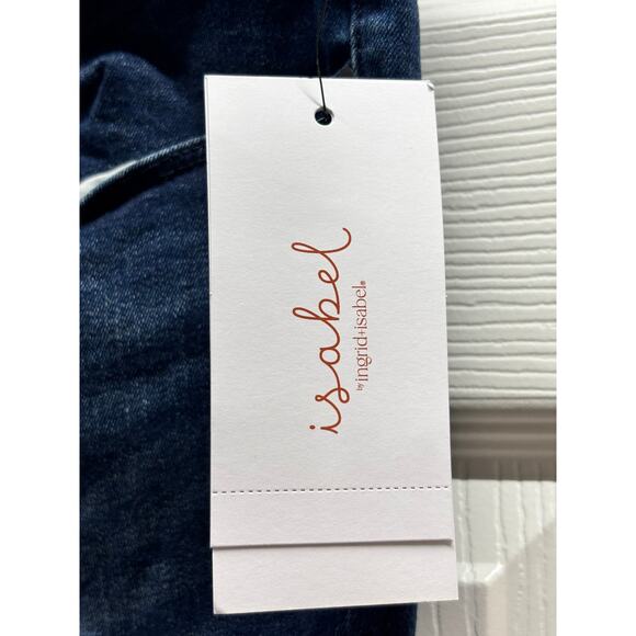 NWT Isabel Size 16 Maternity Skinny Crossover Panel Support Pull-On Blue Jeans - Picture 5 of 6